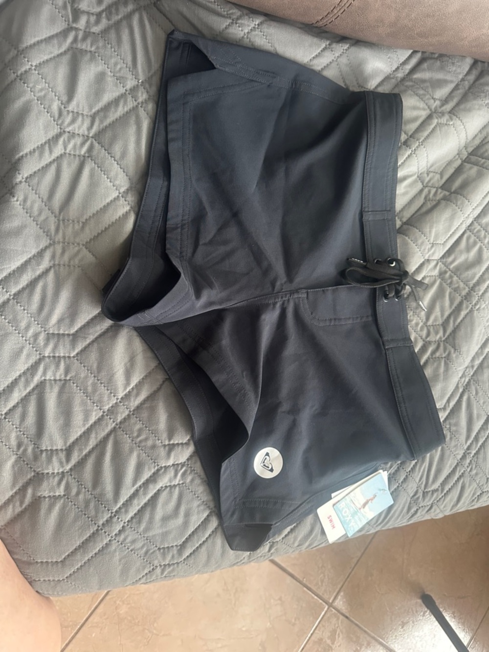 Roxy Black Athletic Swim Shorts small